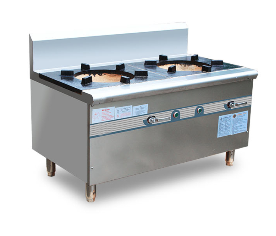 Gas stock pot stove with blower 